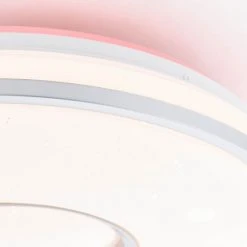 Brilliant Leuchten Brilliant Visitation Deckenleuchte LED Silber, 1-flammig, Fernbedienung, Farbwechsler -Bürolampen Verkäufe brilliant visitation deckenleuchte g97043 58 3