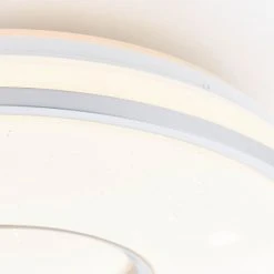 Brilliant Leuchten Brilliant Visitation Deckenleuchte LED Silber, 1-flammig, Fernbedienung, Farbwechsler -Bürolampen Verkäufe brilliant visitation deckenleuchte g97043 58 5