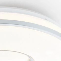 Brilliant Leuchten Brilliant Visitation Deckenleuchte LED Silber, 1-flammig, Fernbedienung, Farbwechsler -Bürolampen Verkäufe brilliant visitation deckenleuchte g97043 58 7