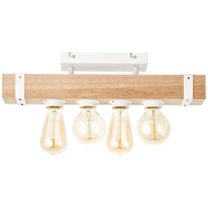 Brilliant Leuchten Brilliant White Wood Deckenleuchte Grau, Holz hell, 4-flammig 2 Brilliant Leuchten Brilliant White Wood Deckenleuchte Grau, Holz hell, 4-flammig – Bild 2