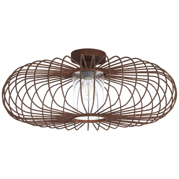 Brilliant Leuchten Brilliant Willard Deckenleuchte Rostfarben, Transparent, Klar, 1-flammig 2 Brilliant Leuchten Brilliant Willard Deckenleuchte Rostfarben, Transparent, Klar, 1-flammig – Bild 2