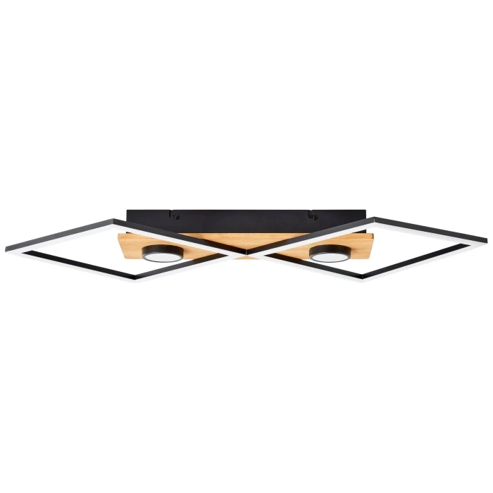 Brilliant Leuchten Brilliant Woodbridge Deckenleuchte LED Schwarz, Braun, 1-flammig 4 Brilliant Leuchten Brilliant Woodbridge Deckenleuchte LED Schwarz, Braun, 1-flammig – Bild 4