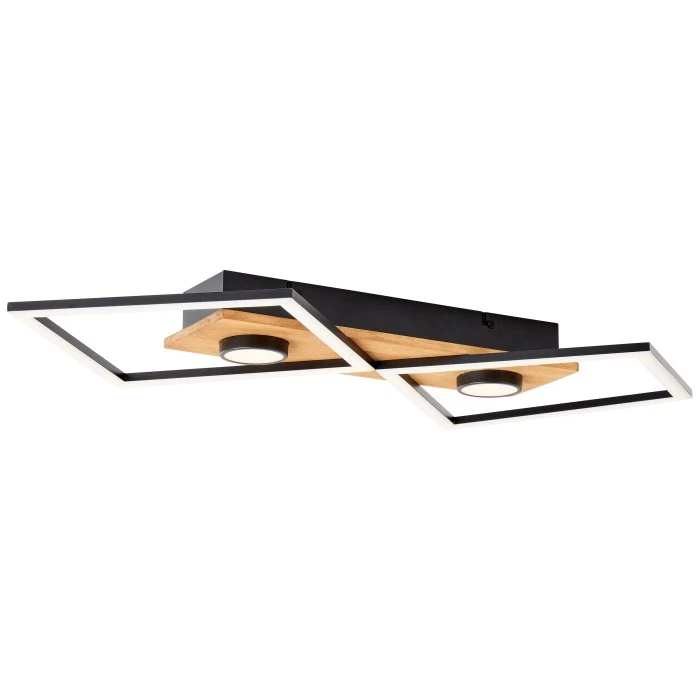 Brilliant Leuchten Brilliant Woodbridge Deckenleuchte LED Schwarz, Braun, 1-flammig 10 Brilliant Leuchten Brilliant Woodbridge Deckenleuchte LED Schwarz, Braun, 1-flammig – Bild 10