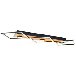 Brilliant Leuchten Brilliant Woodbridge Deckenleuchte LED Schwarz, Braun, 1-flammig -Bürolampen Verkäufe brilliant woodbridge deckenleuchte g99757 76 10