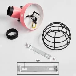 Hofstein Builako Deckenleuchte Schwarz, Pink, 1-flammig -Bürolampen Verkäufe builako deckenleuchte h3443798 4