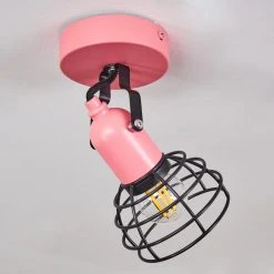 Hofstein Builako Deckenleuchte Schwarz, Pink, 1-flammig -Bürolampen Verkäufe builako deckenleuchte h3443798 7