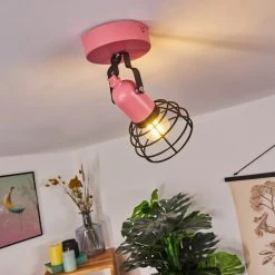 Hofstein Builako Deckenleuchte Schwarz, Pink, 1-flammig -Bürolampen Verkäufe builako deckenleuchte h3443798 8