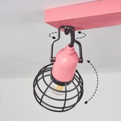 Hofstein Builako Deckenleuchte Schwarz, Pink, 2-flammig -Bürolampen Verkäufe builako deckenleuchte h3443828 5