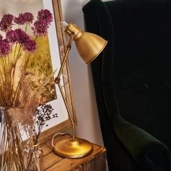 Hofstein Bundaberg Tischleuchte Altmessing, 1-flammig -Bürolampen Verkäufe bundaberg tischleuchte h3370018 12