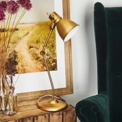 Hofstein Bundaberg Tischleuchte Altmessing, 1-flammig -Bürolampen Verkäufe bundaberg tischleuchte h3370018 15