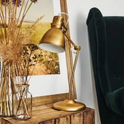 Hofstein Bundaberg Tischleuchte Altmessing, 1-flammig -Bürolampen Verkäufe bundaberg tischleuchte h3370018 6