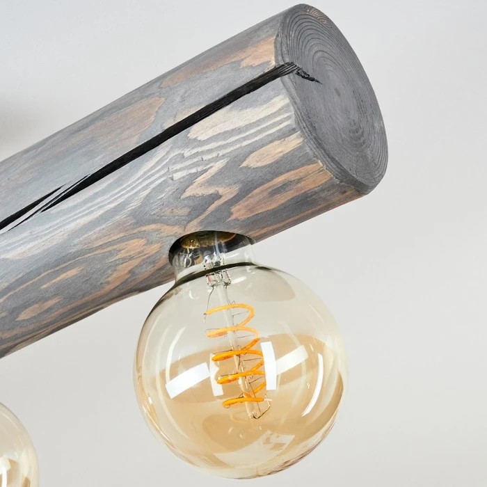 Hofstein Canedo Deckenleuchte Schwarz, Grau, 5-flammig 3 Hofstein Canedo Deckenleuchte Schwarz, Grau, 5-flammig – Bild 3