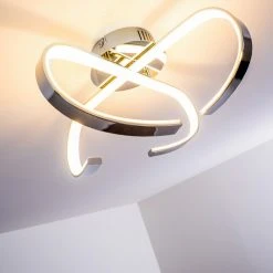 Hofstein Cano Deckenleuchte LED Chrom, 1-flammig -Bürolampen Verkäufe cano deckenleuchte h167459 9