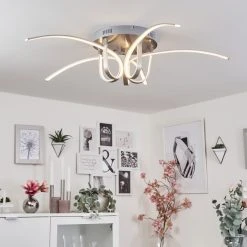 Hofstein Casale Deckenleuchte LED Chrom, 1-flammig -Bürolampen Verkäufe casale deckenleuchte h167367 6