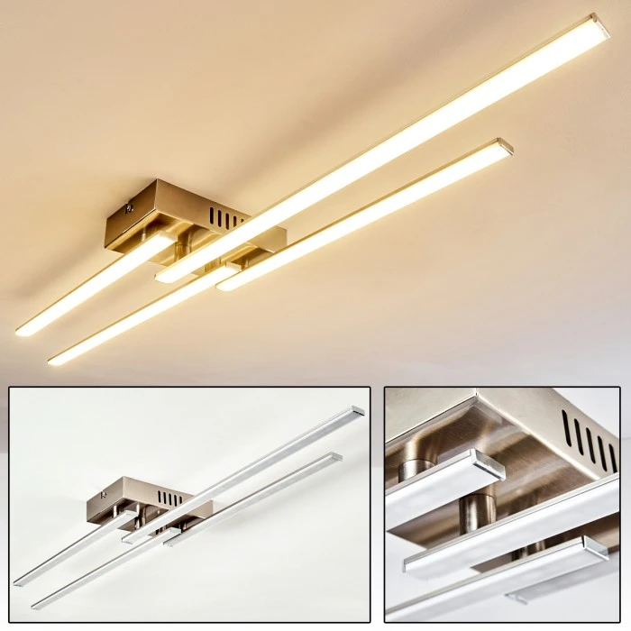 Hofstein Casale Deckenleuchte LED Chrom, 1-flammig 1 Hofstein Casale Deckenleuchte LED Chrom, 1-flammig