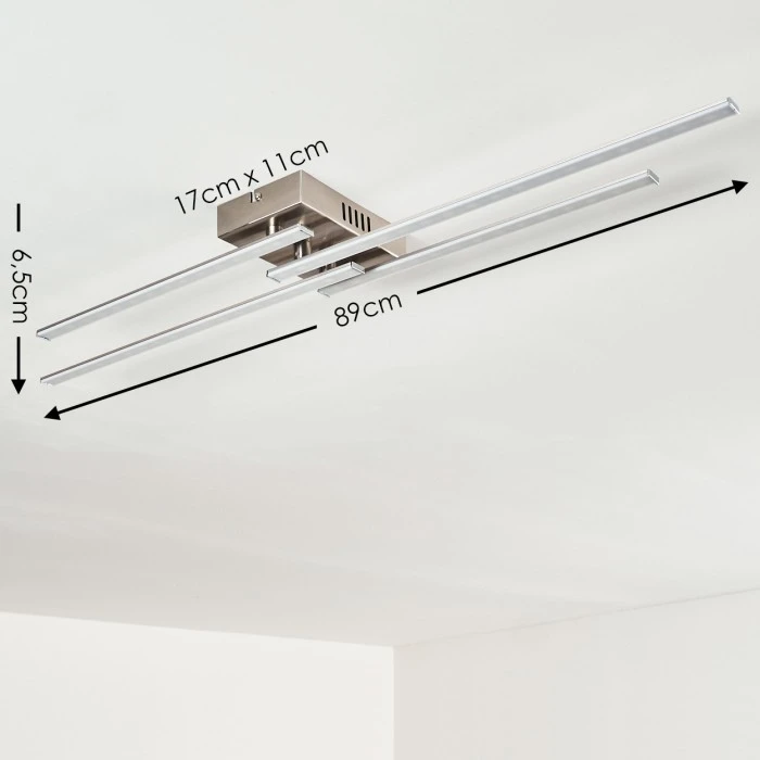 Hofstein Casale Deckenleuchte LED Chrom, 1-flammig 2 Hofstein Casale Deckenleuchte LED Chrom, 1-flammig – Bild 2