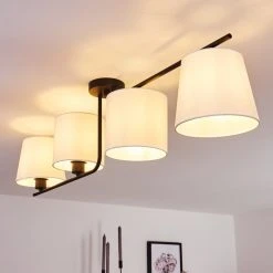 Hofstein Cayuta Deckenleuchte Schwarz, 4-flammig -Bürolampen Verkäufe cayuta deckenleuchte h3368961 6