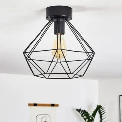 Hofstein Cenova Deckenleuchte Schwarz, 1-flammig -Bürolampen Verkäufe cenova deckenleuchte h3369869 13