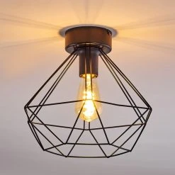 Hofstein Cenova Deckenleuchte Schwarz, 1-flammig -Bürolampen Verkäufe cenova deckenleuchte h3369869 2