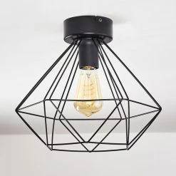 Hofstein Cenova Deckenleuchte Schwarz, 1-flammig -Bürolampen Verkäufe cenova deckenleuchte h3369869 4