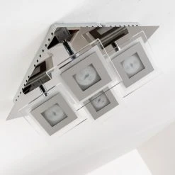 Hofstein Cerreto Deckenleuchte LED Chrom, 4-flammig -Bürolampen Verkäufe cerreto deckenleuchte c29533f 4a 16