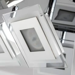 Hofstein Cerreto Deckenleuchte LED Chrom, 4-flammig -Bürolampen Verkäufe cerreto deckenleuchte c29533f 4a 18