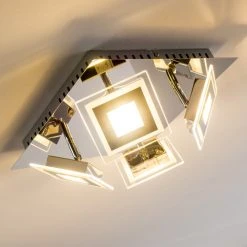 Hofstein Cerreto Deckenleuchte LED Chrom, 4-flammig -Bürolampen Verkäufe cerreto deckenleuchte c29533f 4a 19