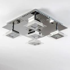 Hofstein Cerreto Deckenleuchte LED Chrom, 5-flammig -Bürolampen Verkäufe cerreto deckenleuchte c29533f 5a 14