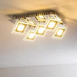 Hofstein Cerreto Deckenleuchte LED Chrom, 5-flammig -Bürolampen Verkäufe cerreto deckenleuchte c29533f 5a 2