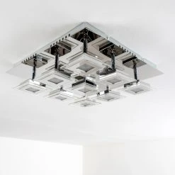 Hofstein Cerreto Deckenleuchte LED Chrom, 9-flammig -Bürolampen Verkäufe cerreto deckenleuchte c29533f 9a 17