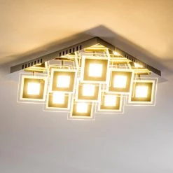 Hofstein Cerreto Deckenleuchte LED Chrom, 9-flammig -Bürolampen Verkäufe cerreto deckenleuchte c29533f 9a 2