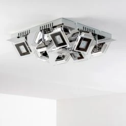 Hofstein Cerreto Deckenleuchte LED Chrom, 9-flammig -Bürolampen Verkäufe cerreto deckenleuchte c29533f 9a 9