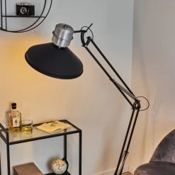 Hofstein Chara Stehleuchte Schwarz, Silber, 1-flammig -Bürolampen Verkäufe chara stehleuchte h3413883 12