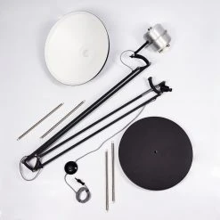 Hofstein Chara Stehleuchte Schwarz, Silber, 1-flammig -Bürolampen Verkäufe chara stehleuchte h3413883 4