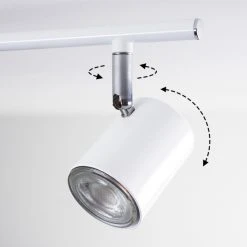 Hofstein Chennai Deckenleuchte LED Chrom, Wei&szlig;, 4-flammig -Bürolampen Verkäufe chennai deckenleuchte h3319635 2