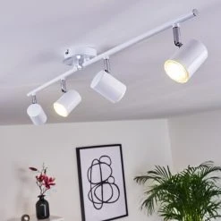 Hofstein Chennai Deckenleuchte LED Chrom, Wei&szlig;, 4-flammig -Bürolampen Verkäufe chennai deckenleuchte h3319635 6