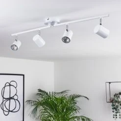 Hofstein Chennai Deckenleuchte LED Chrom, Wei&szlig;, 4-flammig -Bürolampen Verkäufe chennai deckenleuchte h3319635 9