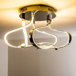 Hofstein Colle Deckenleuchte LED Chrom, 1-flammig 33 Hofstein Colle Deckenleuchte LED Chrom, 1-flammig -Bürolampen Verkäufe colle deckenleuchte h167404 13