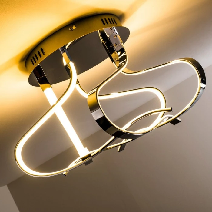 Hofstein Colle Deckenleuchte LED Chrom, 1-flammig 15 Hofstein Colle Deckenleuchte LED Chrom, 1-flammig – Bild 15