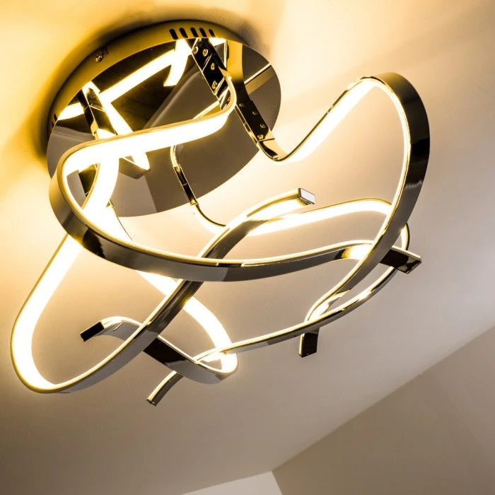 Hofstein Colle Deckenleuchte LED Chrom, 1-flammig 16 Hofstein Colle Deckenleuchte LED Chrom, 1-flammig – Bild 16