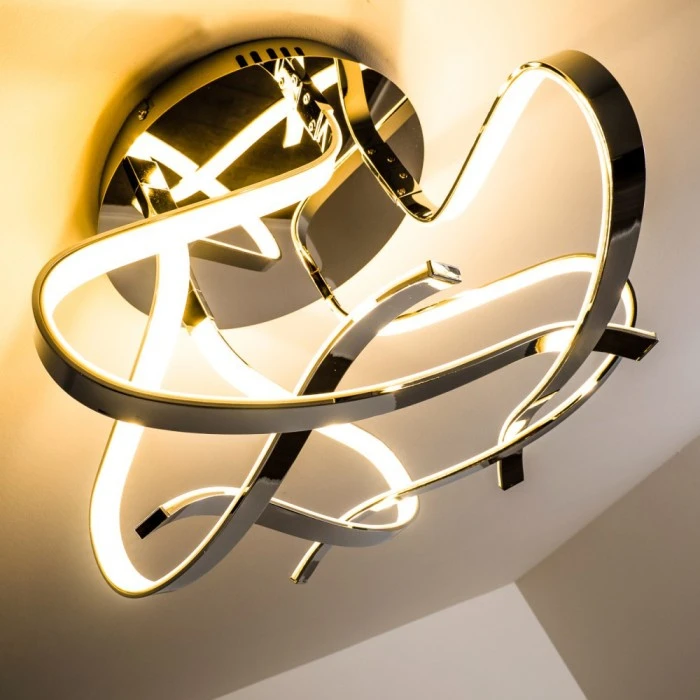 Hofstein Colle Deckenleuchte LED Chrom, 1-flammig 17 Hofstein Colle Deckenleuchte LED Chrom, 1-flammig – Bild 17