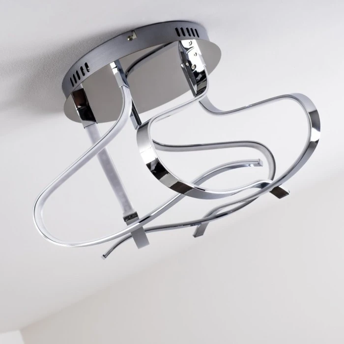 Hofstein Colle Deckenleuchte LED Chrom, 1-flammig 18 Hofstein Colle Deckenleuchte LED Chrom, 1-flammig – Bild 18