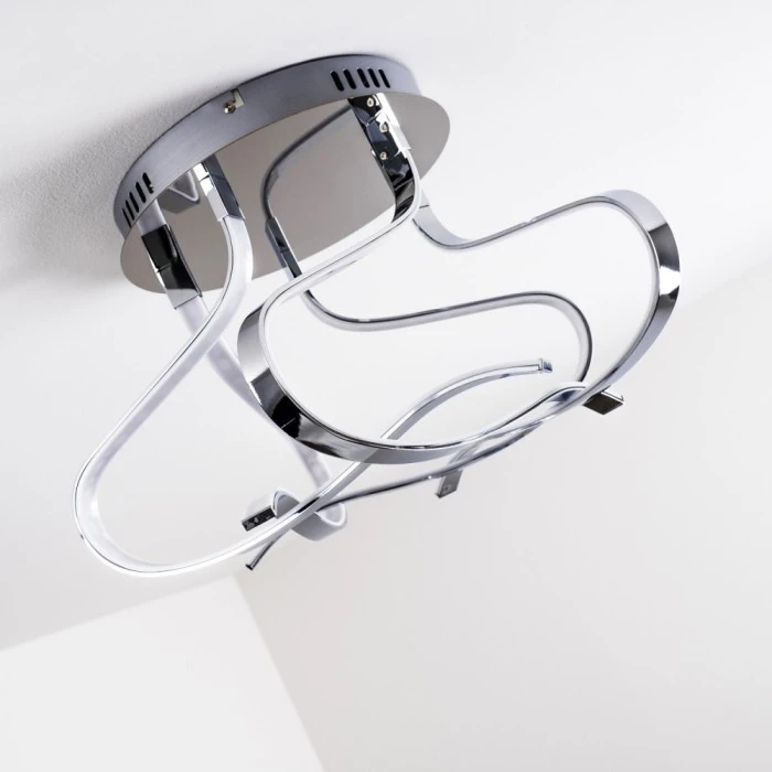 Hofstein Colle Deckenleuchte LED Chrom, 1-flammig 19 Hofstein Colle Deckenleuchte LED Chrom, 1-flammig – Bild 19