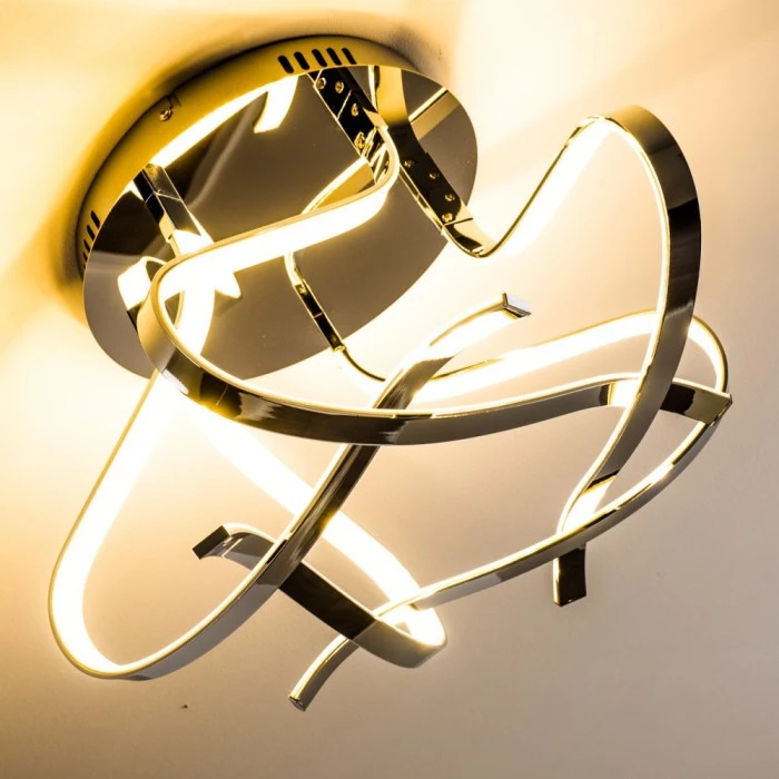 Hofstein Colle Deckenleuchte LED Chrom, 1-flammig 6 Hofstein Colle Deckenleuchte LED Chrom, 1-flammig – Bild 6