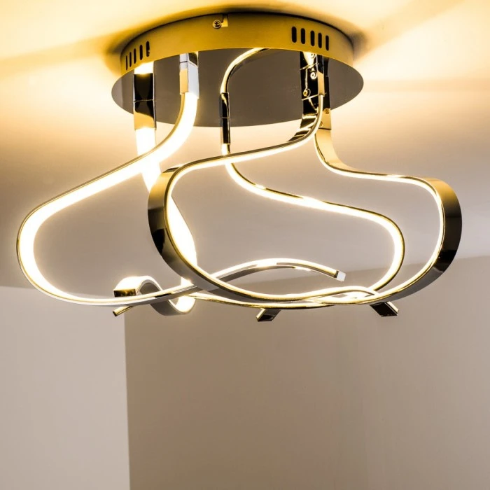 Hofstein Colle Deckenleuchte LED Chrom, 1-flammig 10 Hofstein Colle Deckenleuchte LED Chrom, 1-flammig – Bild 10