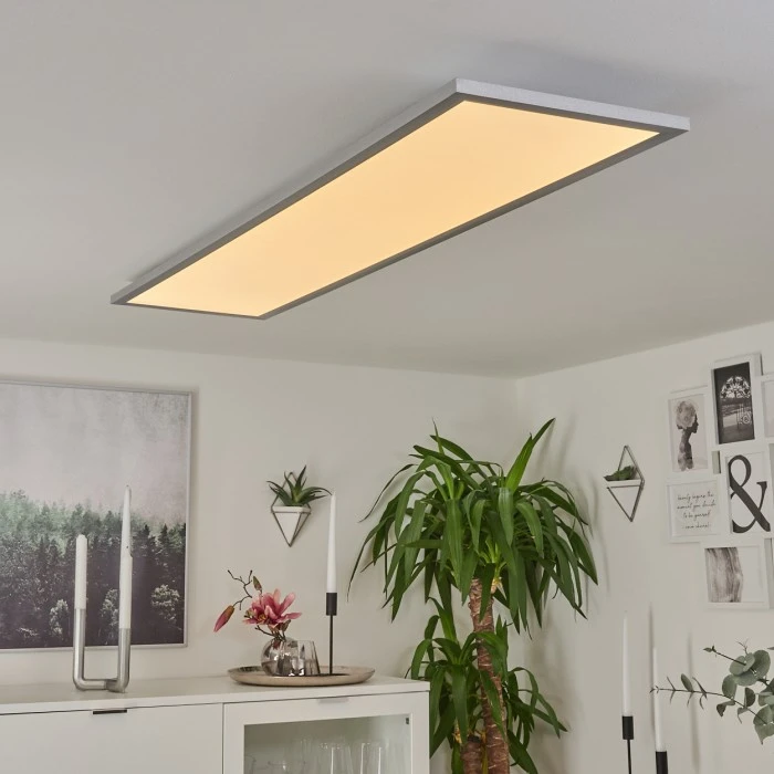 Hofstein Colminy Deckenpanel LED Silber, 1-flammig 6 Hofstein Colminy Deckenpanel LED Silber, 1-flammig – Bild 6