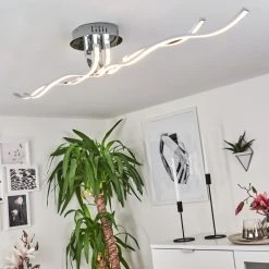 Hofstein Corato Deckenleuchte LED Chrom, 1-flammig 22 Hofstein Corato Deckenleuchte LED Chrom, 1-flammig -Bürolampen Verkäufe corato deckenleuchte h167985 10