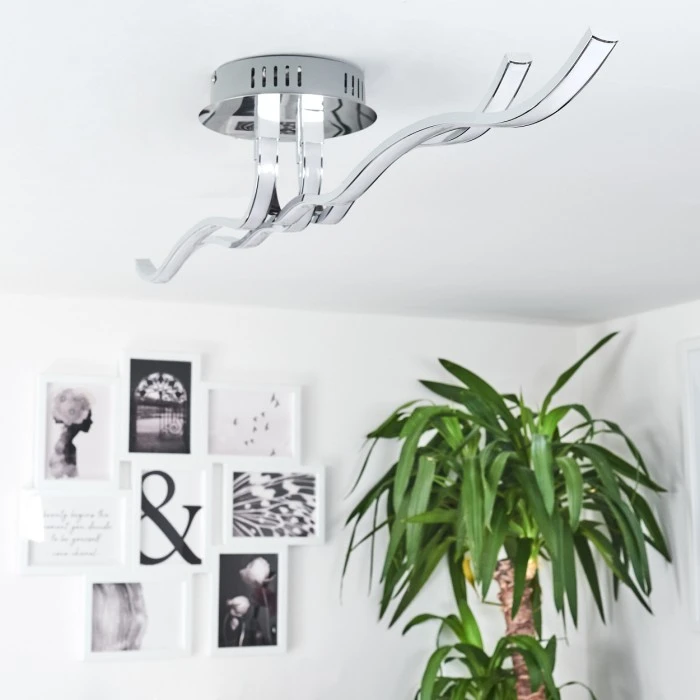 Hofstein Corato Deckenleuchte LED Chrom, 1-flammig 12 Hofstein Corato Deckenleuchte LED Chrom, 1-flammig – Bild 12