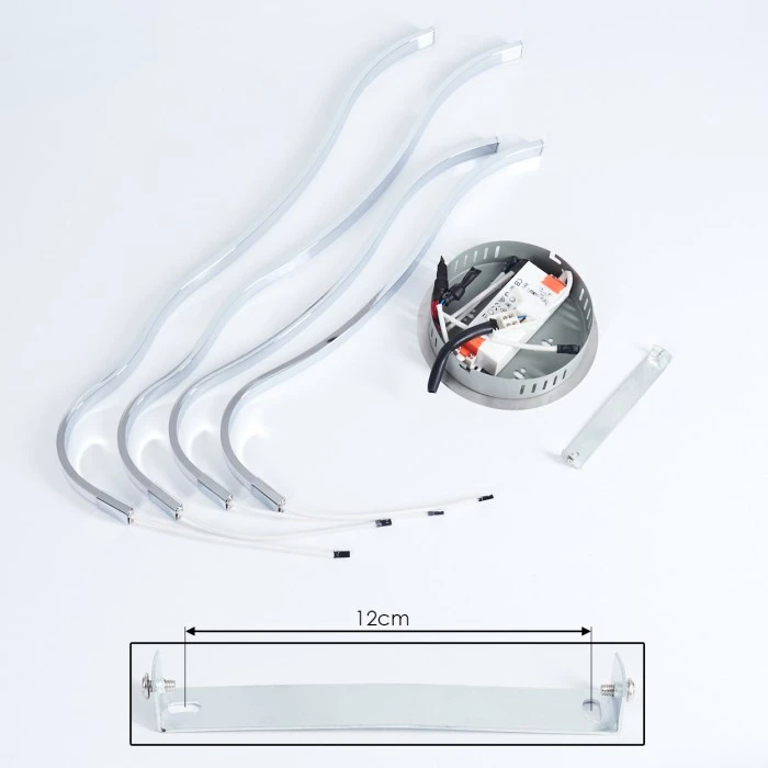 Hofstein Corato Deckenleuchte LED Chrom, 1-flammig 5 Hofstein Corato Deckenleuchte LED Chrom, 1-flammig – Bild 5