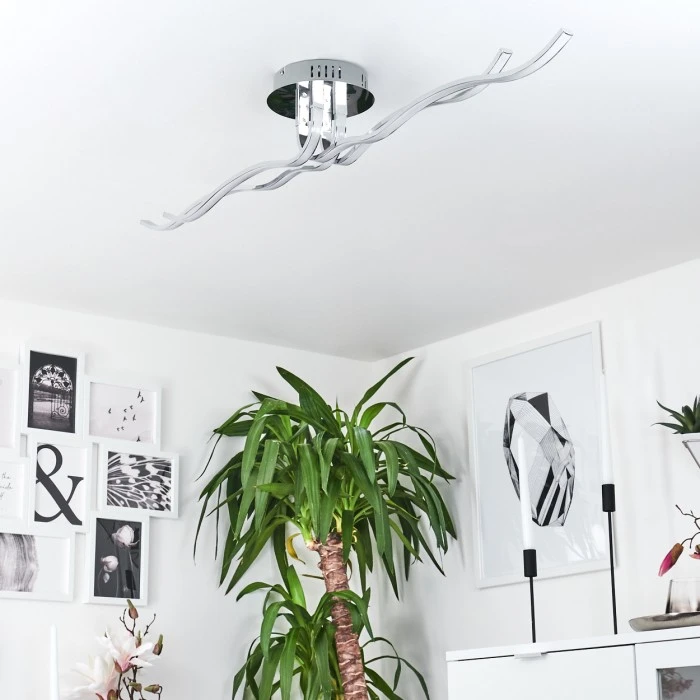 Hofstein Corato Deckenleuchte LED Chrom, 1-flammig 10 Hofstein Corato Deckenleuchte LED Chrom, 1-flammig – Bild 10